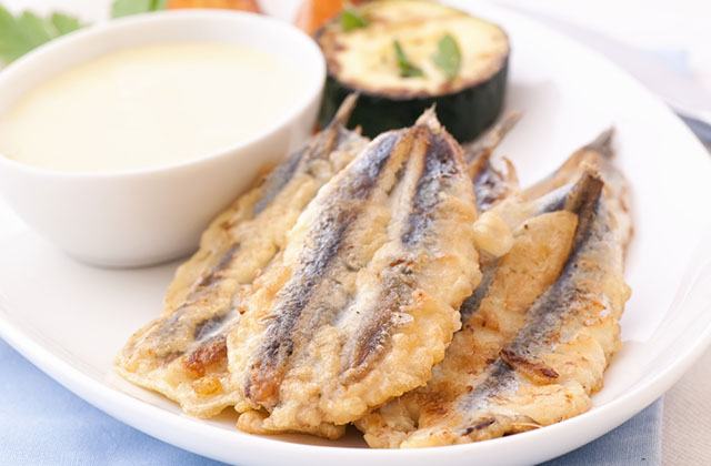 poissons et fruits de mer d’Andalousie - Anchois frits à Málaga