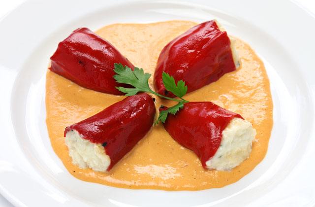The best tapas in Malaga - Piquillo peppers stuffed with cod