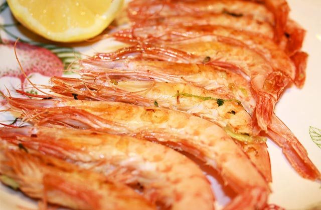 Ruta gamba blanca Huelva - Gambas blancas a la plancha