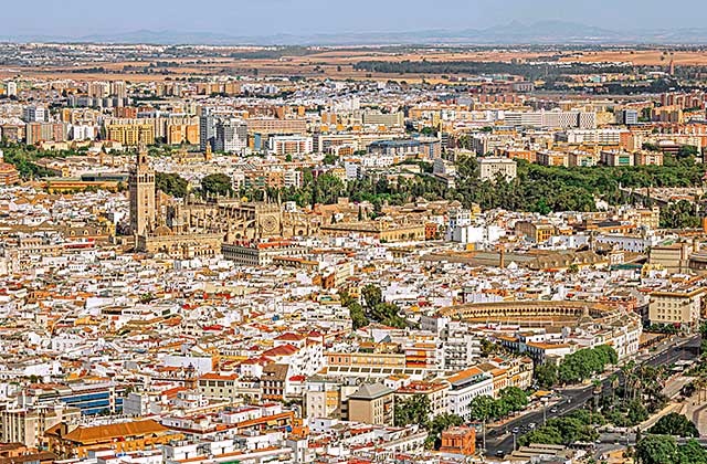 Vista aerea de Sevilla