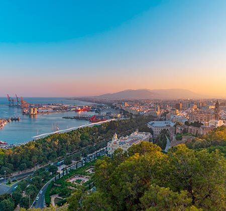 Vista de Málaga desde Gibralfaro
