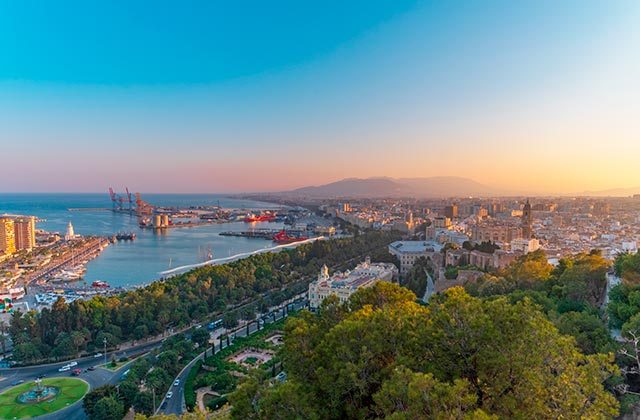 Vista de Málaga desde Gibralfaro