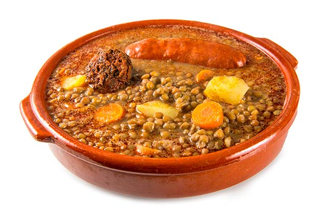 Lentejas con Chorizo y Morcilla