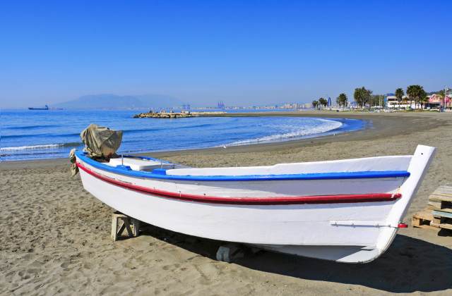Strände von Costa del Sol - Pedregalejo - Las Acacias Strand, Málaga 