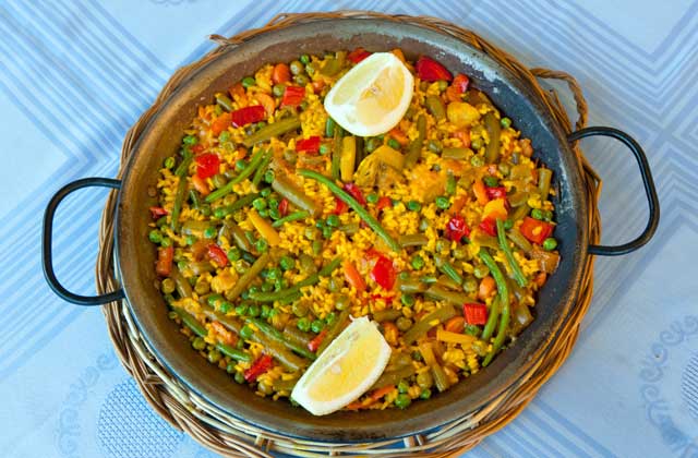 Paella végétarienne