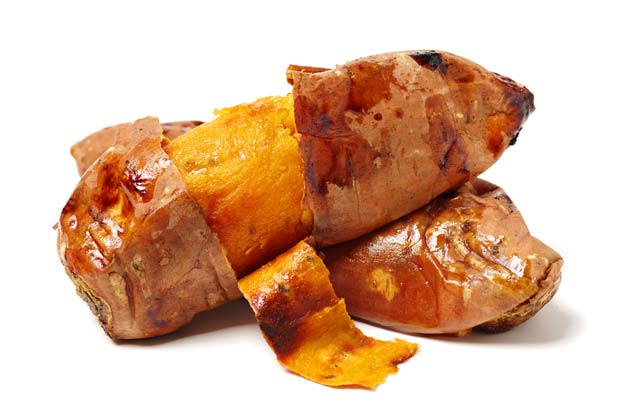 Roasted sweet potatos