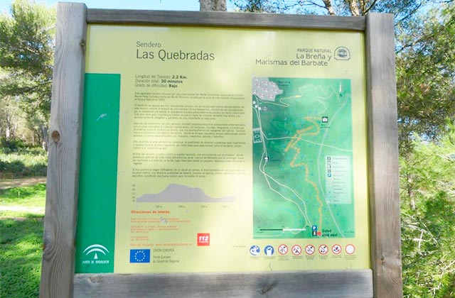 Andalucia hiking trails - Sendero señalizado Las Quebradas