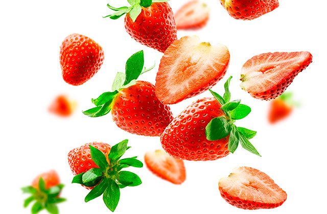 Huelva Erdbeeren - aroma, farbe, blatter