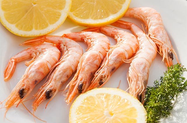 Fish and seafood in Andalucia - Gambas blancas de Huelva