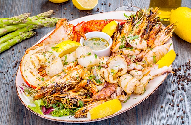 Pescados y mariscos de Andalucia