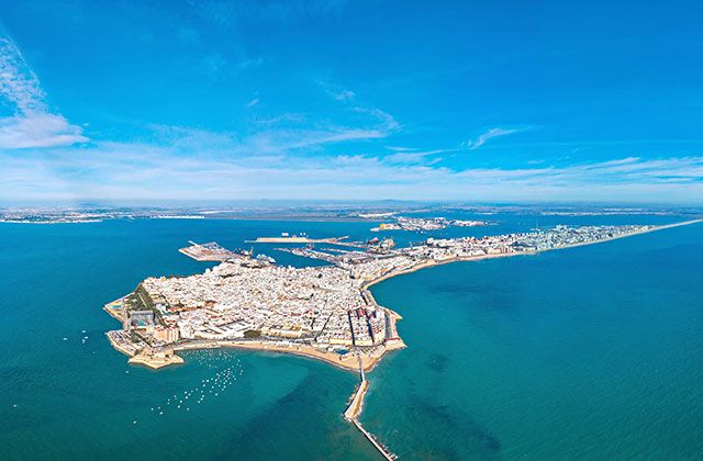 Cádiz, vista aérea 