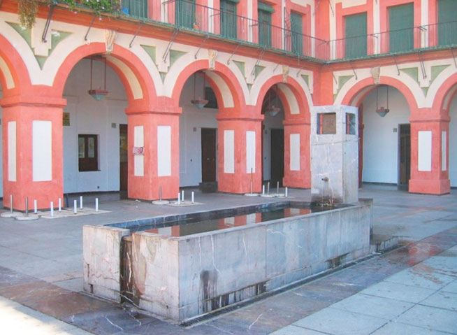 Fuente de la Plaza de la Corredera en Córdoba