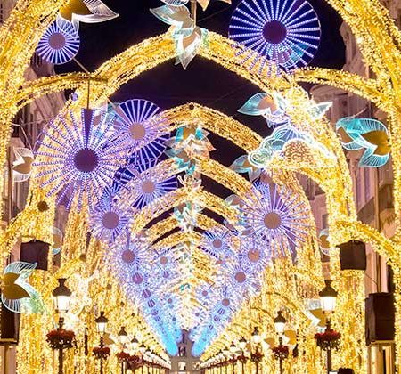 Iluminación de Navidad en Málaga