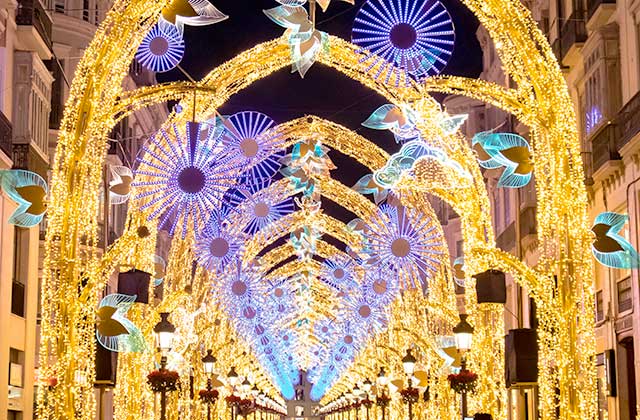 Iluminación de Navidad en Málaga
