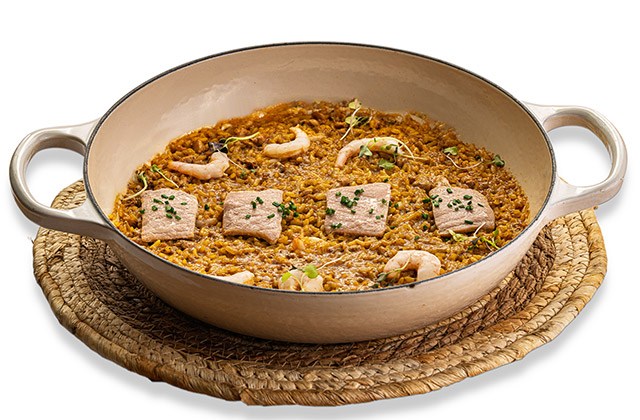 Arroz meloso con atún