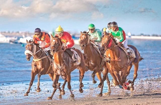 Carrera de caballos en Sanlúcar
