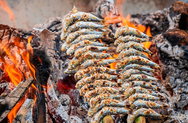 Espetos de sardinas
