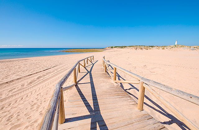 Playas nudistas de la Costa de la Luz - Playa de Faro de Trafalgar