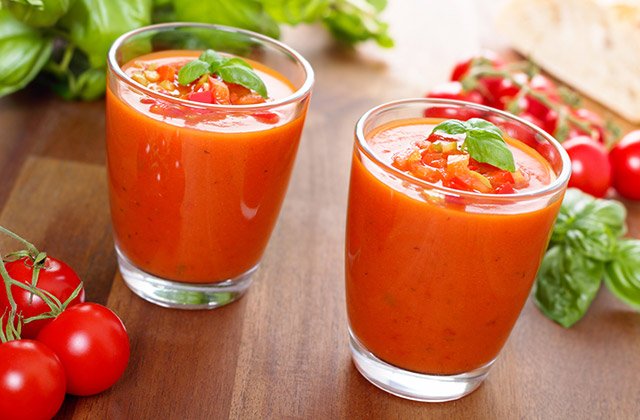Gazpacho en vaso